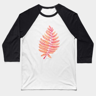 fern leaf pink Baseball T-Shirt